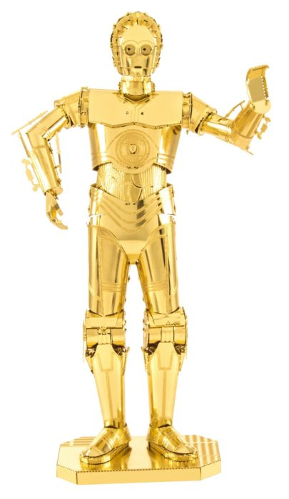 Metal earth star wars gold c-3po, 3d model