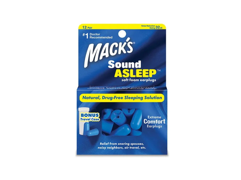 MACKS Sound Asleep špunty do uší 12 párů