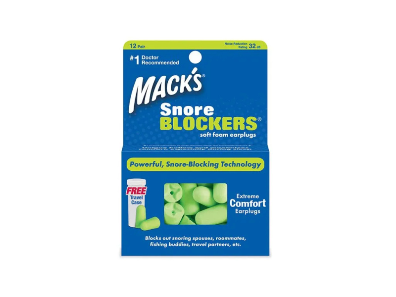 MACKS Snore Blockers špunty do uší 12 párů