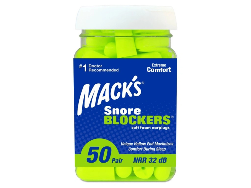 MACKS Snore Blockers špunty do uší 50 párů