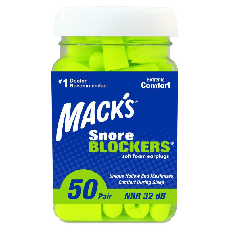 MACKS Snore Blockers špunty do uší 50 párů