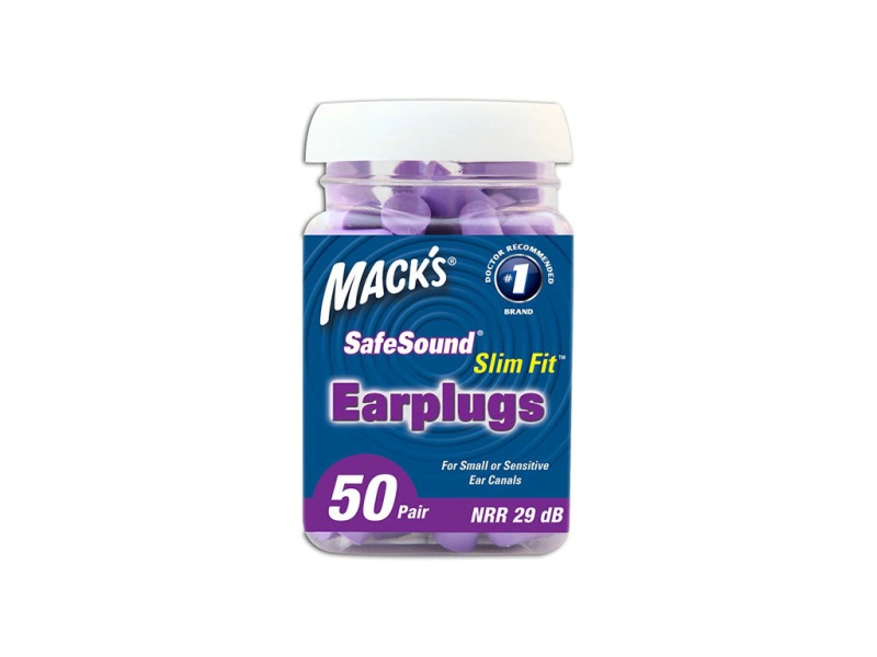 MACKS Slim Fit špunty do uší 50 párů