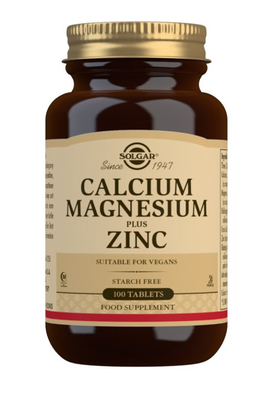 SOLGAR Vápník + hořčík + zinek 100 tablet