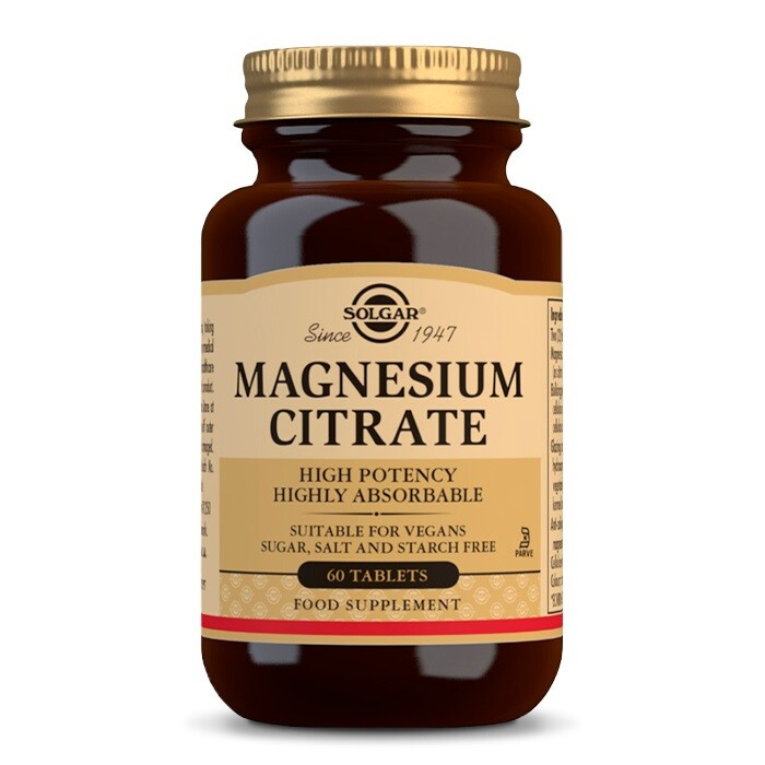 SOLGAR Magnesium citrát 200 mg 60 tablet