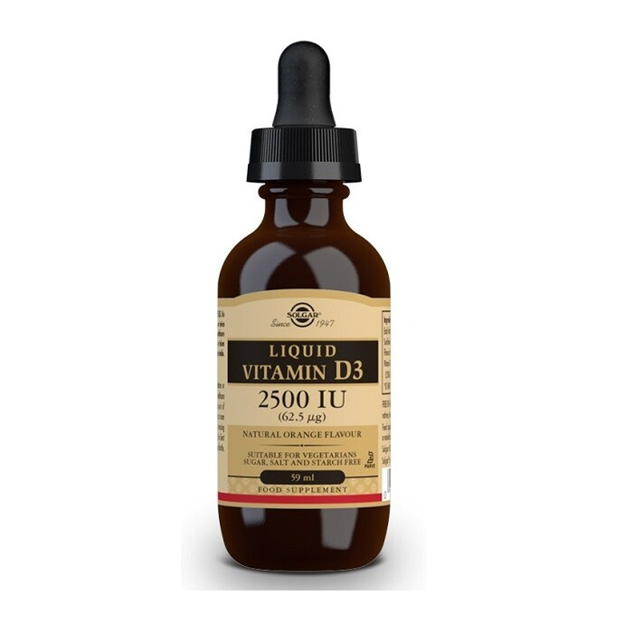SOLGAR Vitamin D3 2500 IU 59 ml