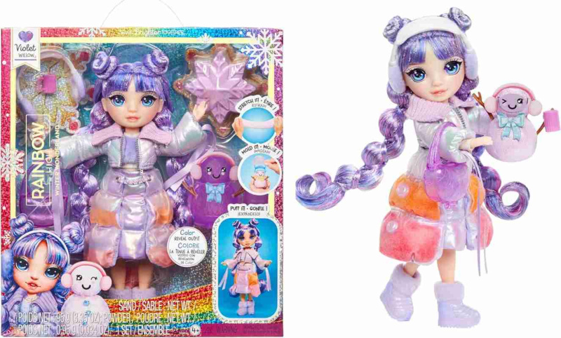 Mga rainbow high winter wonderland doll - violet purple