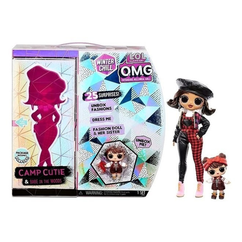 Mga l.o.l. surprise zimní velká ségra omg - camp cutie & babe in the woods