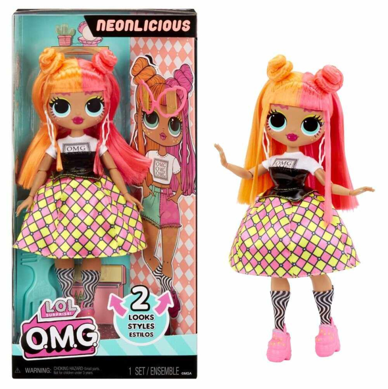 Mga l.o.l. surprise! omg velká ségra, 2 outfity - neonlicious