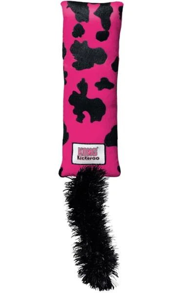 Hračka cat textil Kickeroo kráva KONG