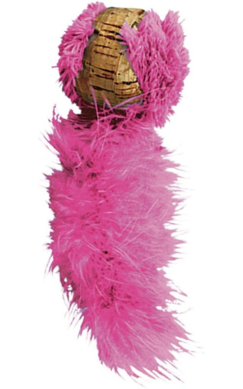 Hračka cat korek míček s ocáskem Kong 1 ks