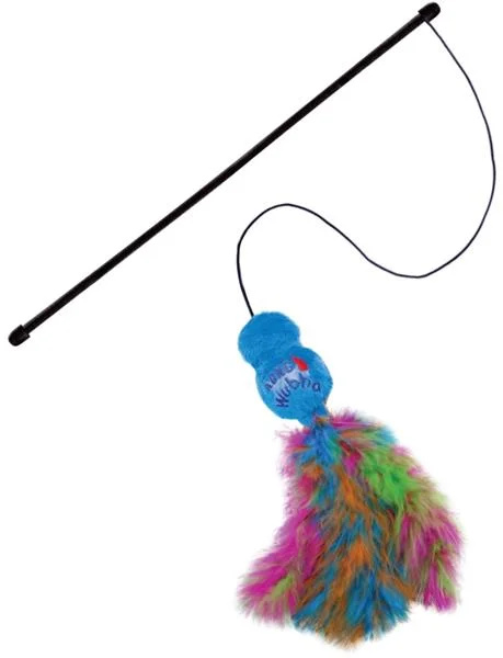 Hračka cat Vábnička s boa mix barev KONG