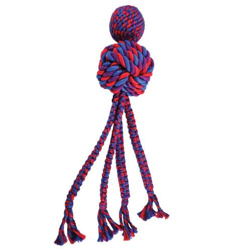 Hračka textil KONG Wubba Weaves w/Rope S mix