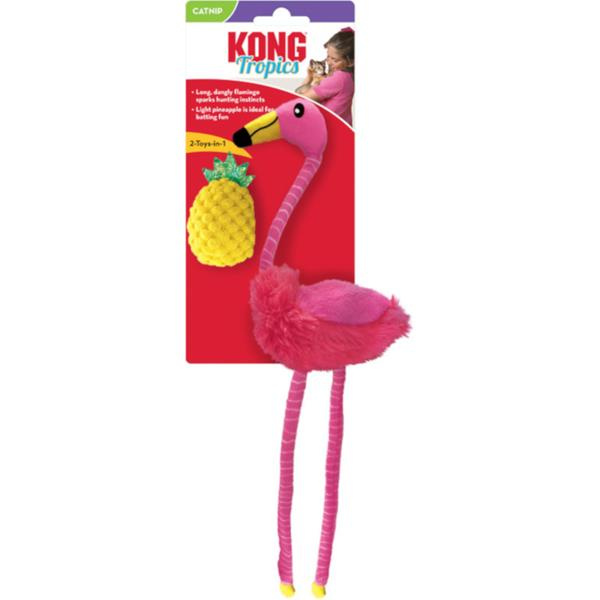 Hračka cat KONG Tropics Flamingo 2 ks