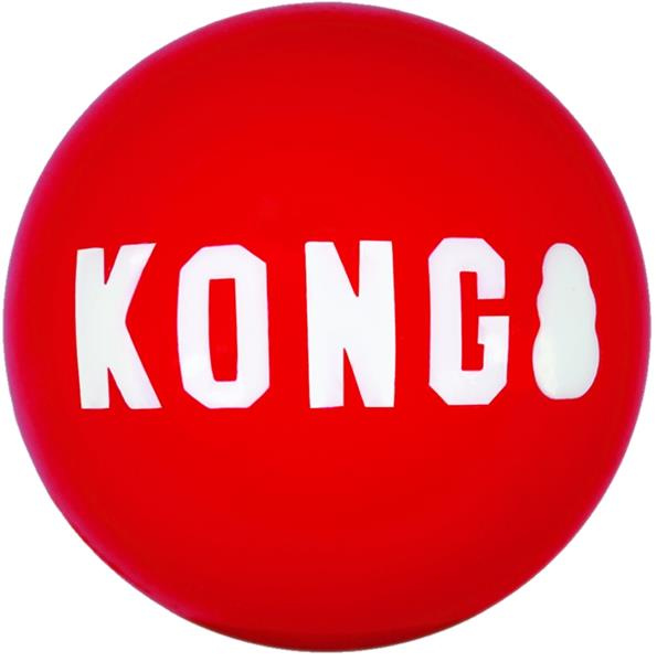 Hračka guma Signature míč 2ks KONG S