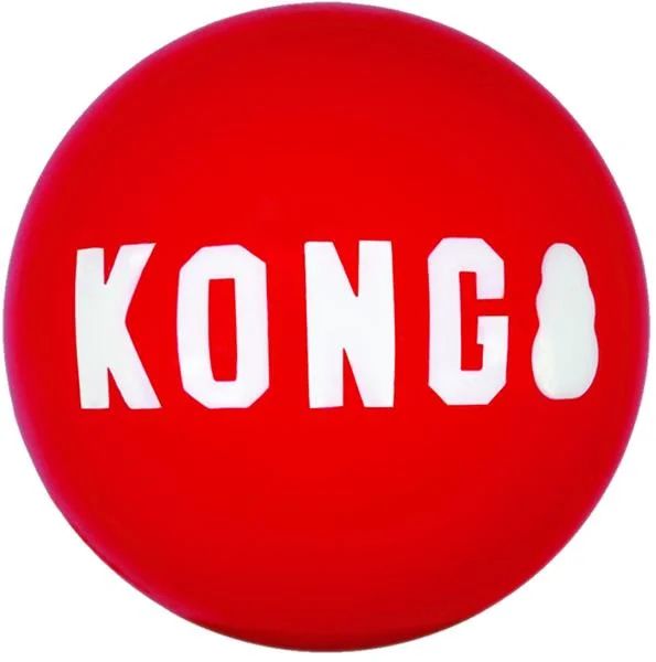 Hračka guma Signature míč 2ks KONG L