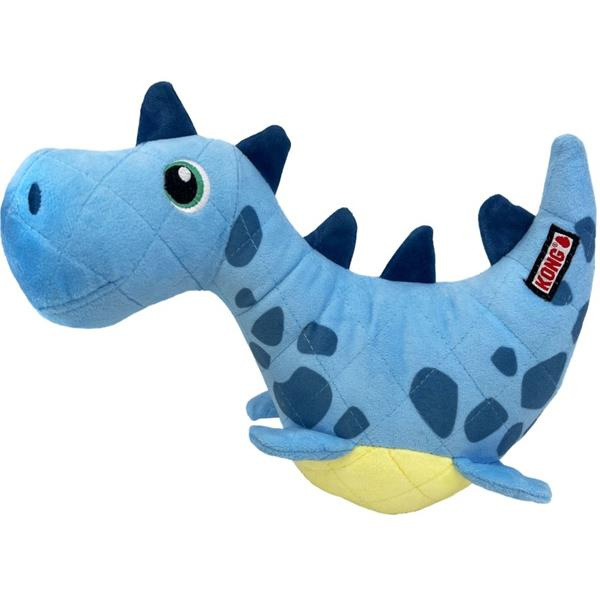 Hračka plyš KONG Dynos Roars Blue M/L