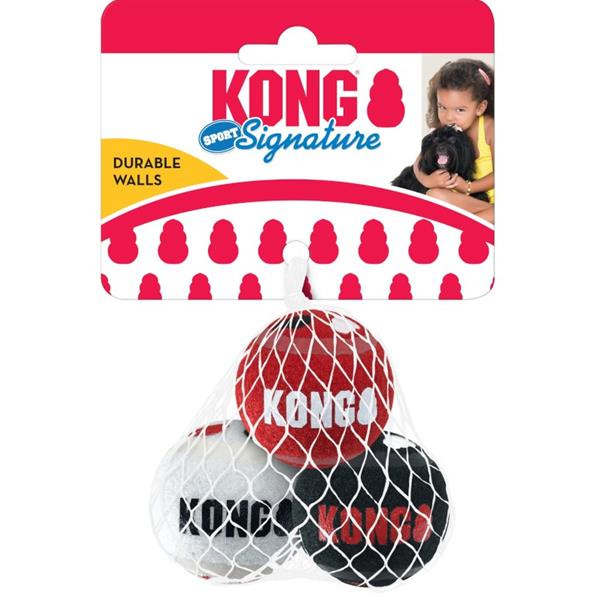 Hračka guma KONG Signature Sport Balls XS 3 ks
