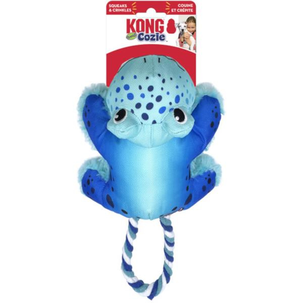Hračka plyš KONG Cozie Tuggz Frog S/M