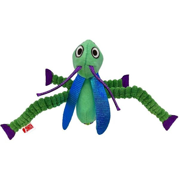 Hračka cat plyš KONG Crackles Grasshopper