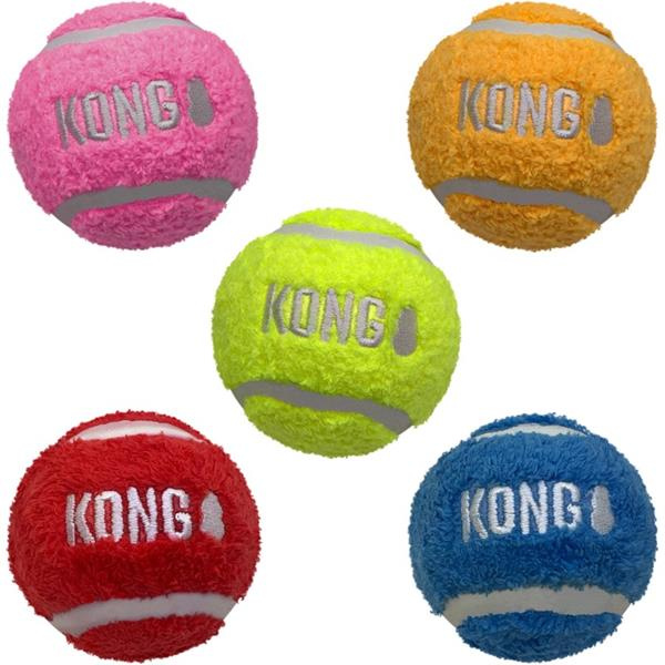Hračka tenis + plyš KONG Sport® Softies Ball M 1ks/M