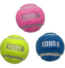 Hračka tenis + plyš KONG Sport® Softies Balls  S mix 3 ks