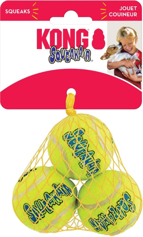 Hračka tenis KONG SqueakAir Balls S 3 ks