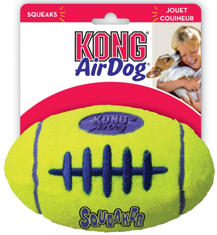 Hračka tenis Air dog Míč rugby Kong medium