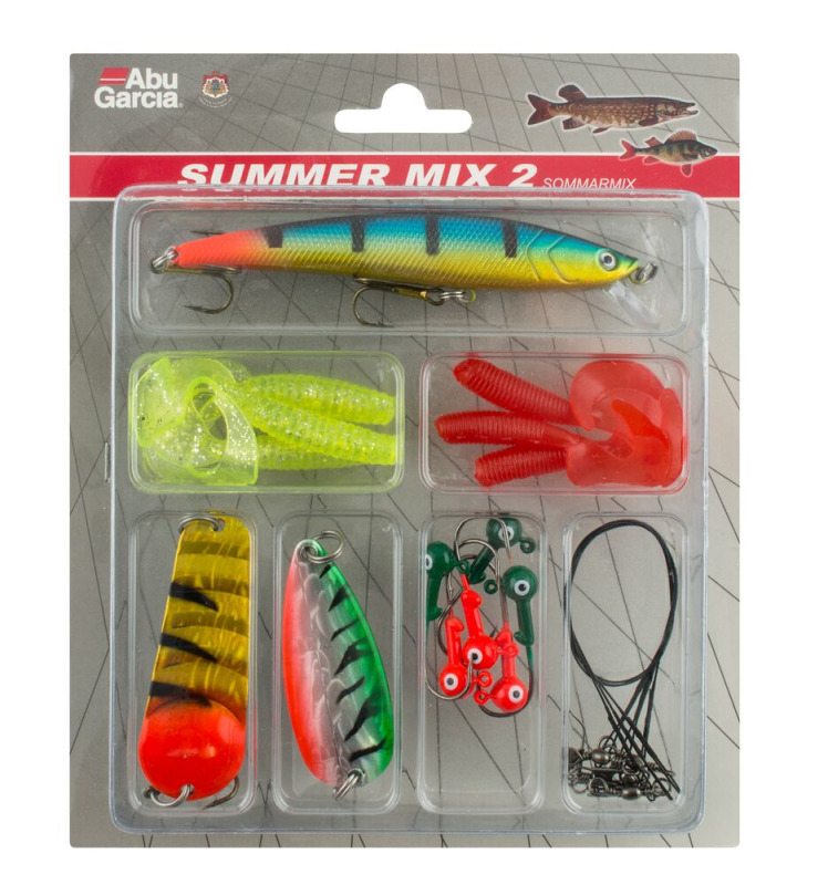 Abu garcia vláčecí sada summer mix 2 18 ks