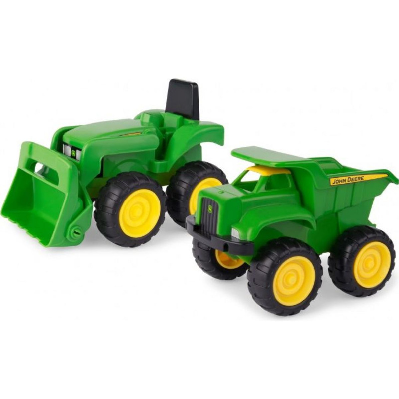 JD Kids John Deere traktor a sklápěč set 16 cm