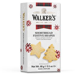 Walkers Vánoční tvary - máslové sušenky - 60 g