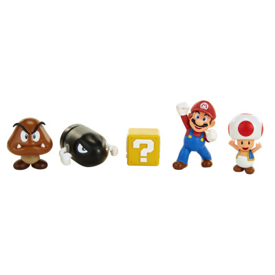 Jakks Sada figurek Super Mario 6 cm Dungeon Diorama