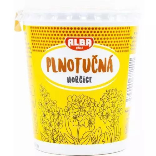 Alba hořčice plnotučné kelímek 400g