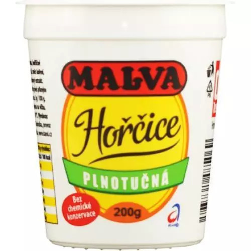 Malva hořčice plnotučná 200g