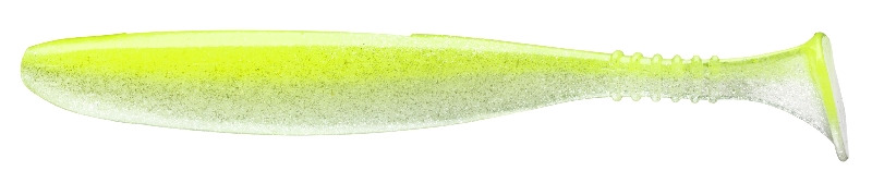 Daiwa gumová nástraha tournament d'fin uv lime pearl - 15 cm