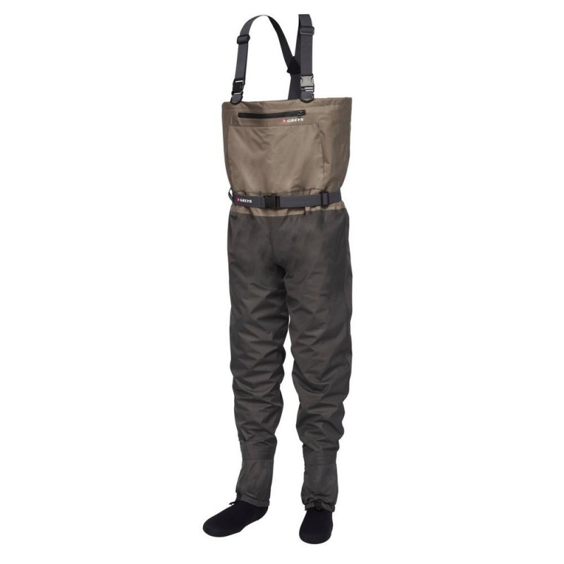 Greys brodící kalhoty prodyšné tail breathable stockingfoot waders - l 42-44