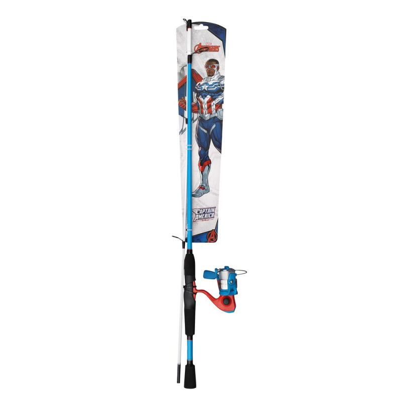 Shakespeare dětský set marvel® captain america combo 1,83 m 5-20 g 2-díl + naviják 2000 fd