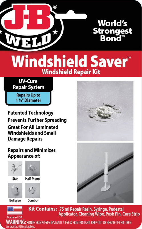 J-B Weld - Windshield Saver – sada na opravu čelního skla