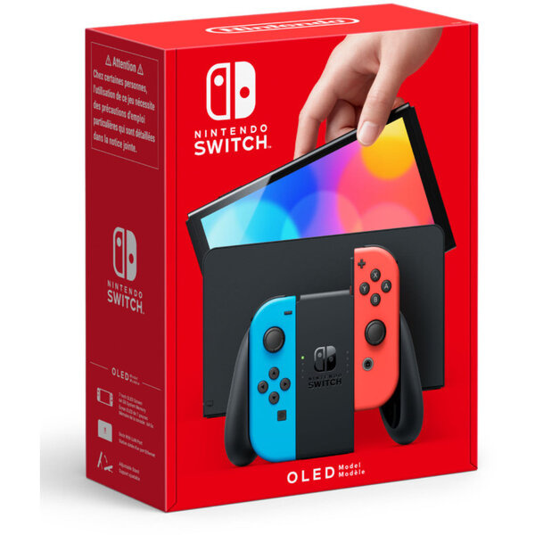 Nintendo Switch (OLED) Modrá/červená