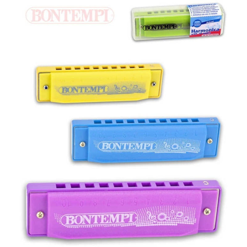 Foukací harmonika kovová