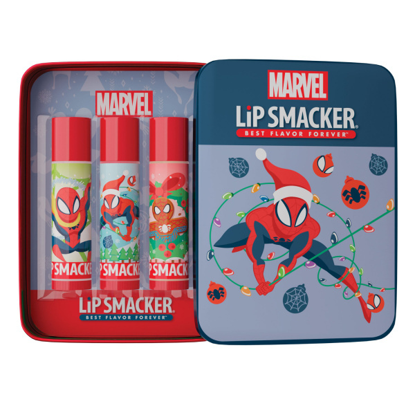 Lip Smacker Lip Balm Tin Trio - Spiderman dárkové balení amerických balzámů na rty