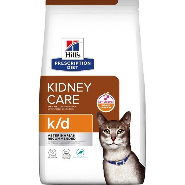 HILL'S Prescription Diet k/d tuňák granule pro kočky 1,5 kg