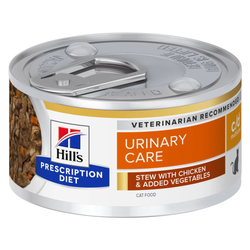 HILL'S Prescription Diet c/d Multicare kuře a zelenina konzerva pro kočky  82 g