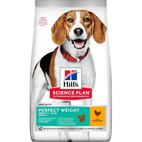 Hill’s Can.Dry SP Perf.Weight Adult Medium Chicken 12 kg