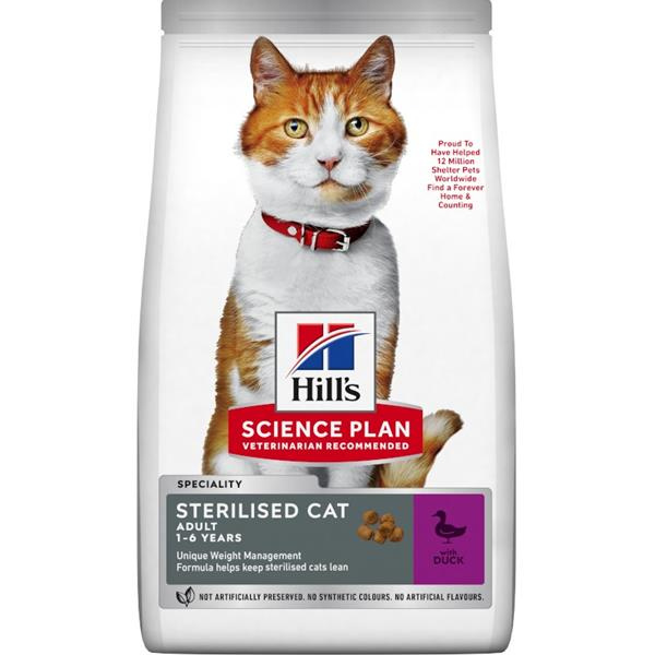 Hill´s Hill's Science Plan Feline Young Adult Sterilised Cat with Duck 1,5 kg