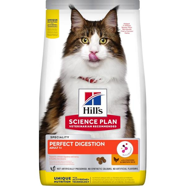 Hill's Fel. Dry SP Perfect Digestion Chick+Rice 1,5kg