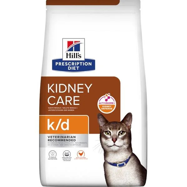 HILL'S Prescription Diet k/d kuře granule pro kočky 3 kg