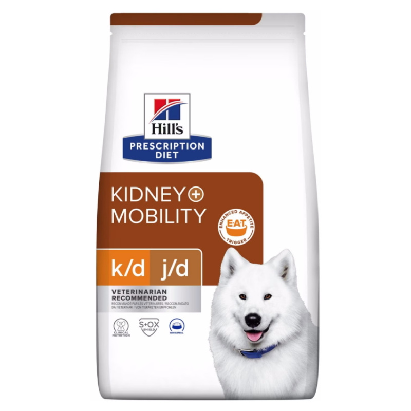 Hill’s Can. PD K/D Kidney + Mobility Dry NEW 4kg NEW
