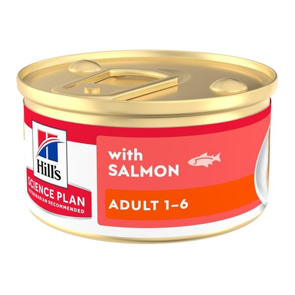 Hill's Science Plan Feline Adult Mousse pěna losos 85 g