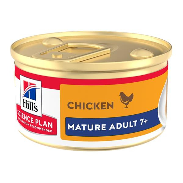 Hill's Science Plan Feline Mature Mousse pěna kuře 85 g