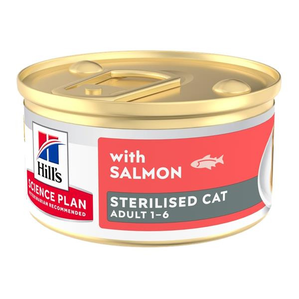 Hill's Science Plan Feline Sterilised Mousse pěna losos 85 g